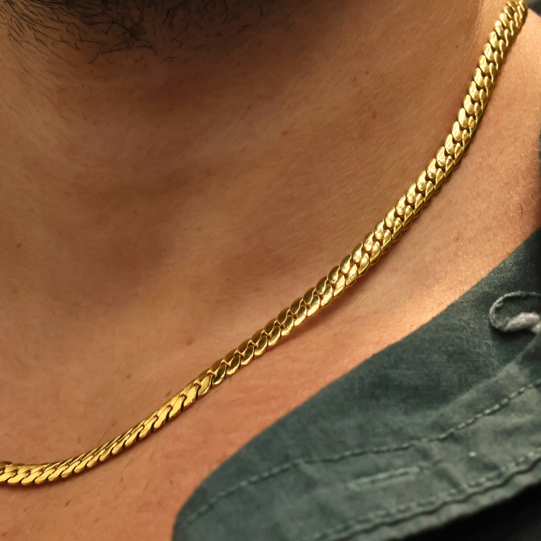 Gold 5mm Miami Cuban Link Chain
