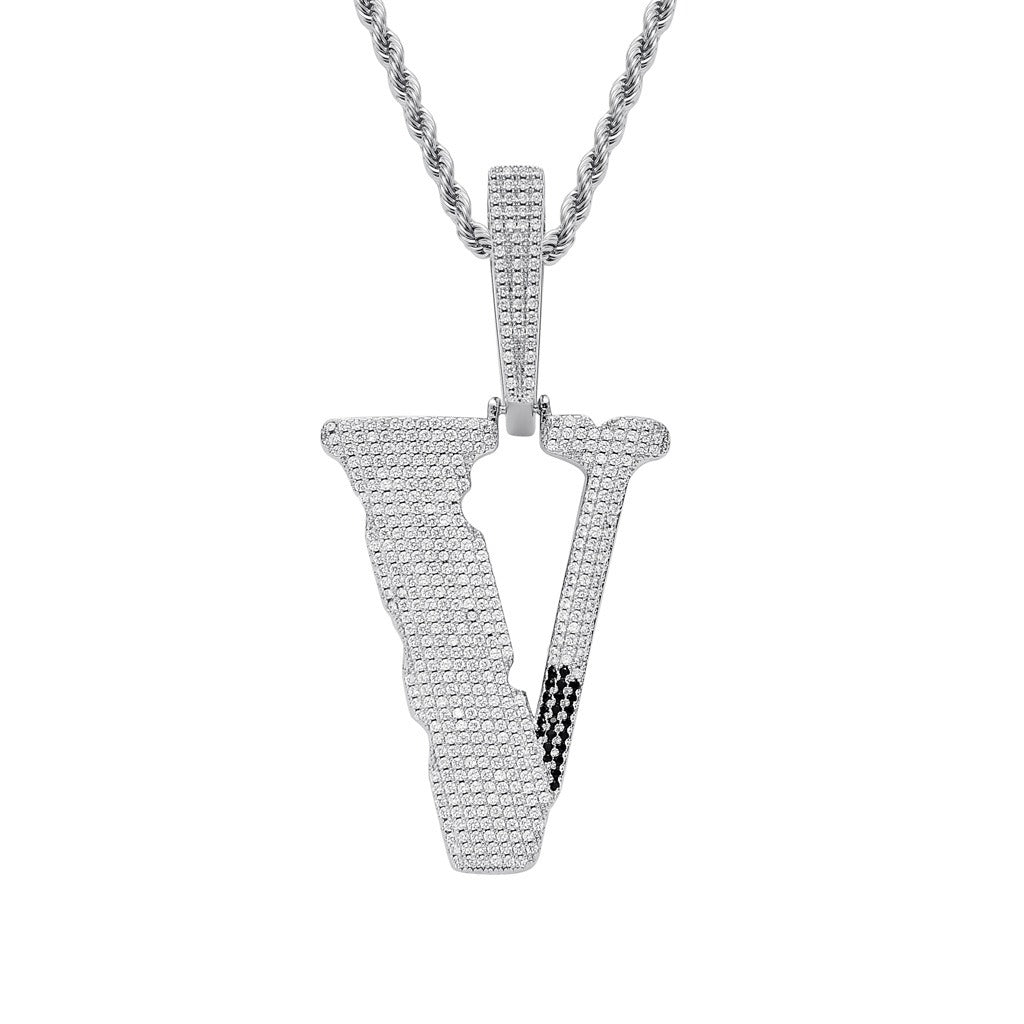 Nano Lil Uzi Vlone V Pendant Rapper Chain