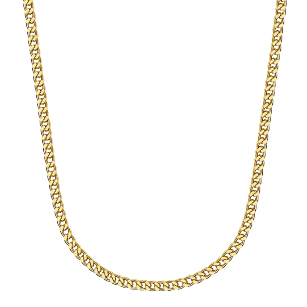 3mm Gold Cuban Link Chain