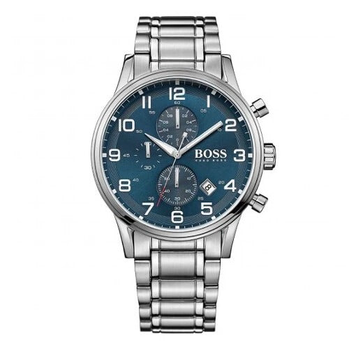Hugo Boss 1513183 Blue Dial Stainless Steel Strap Mens Watch