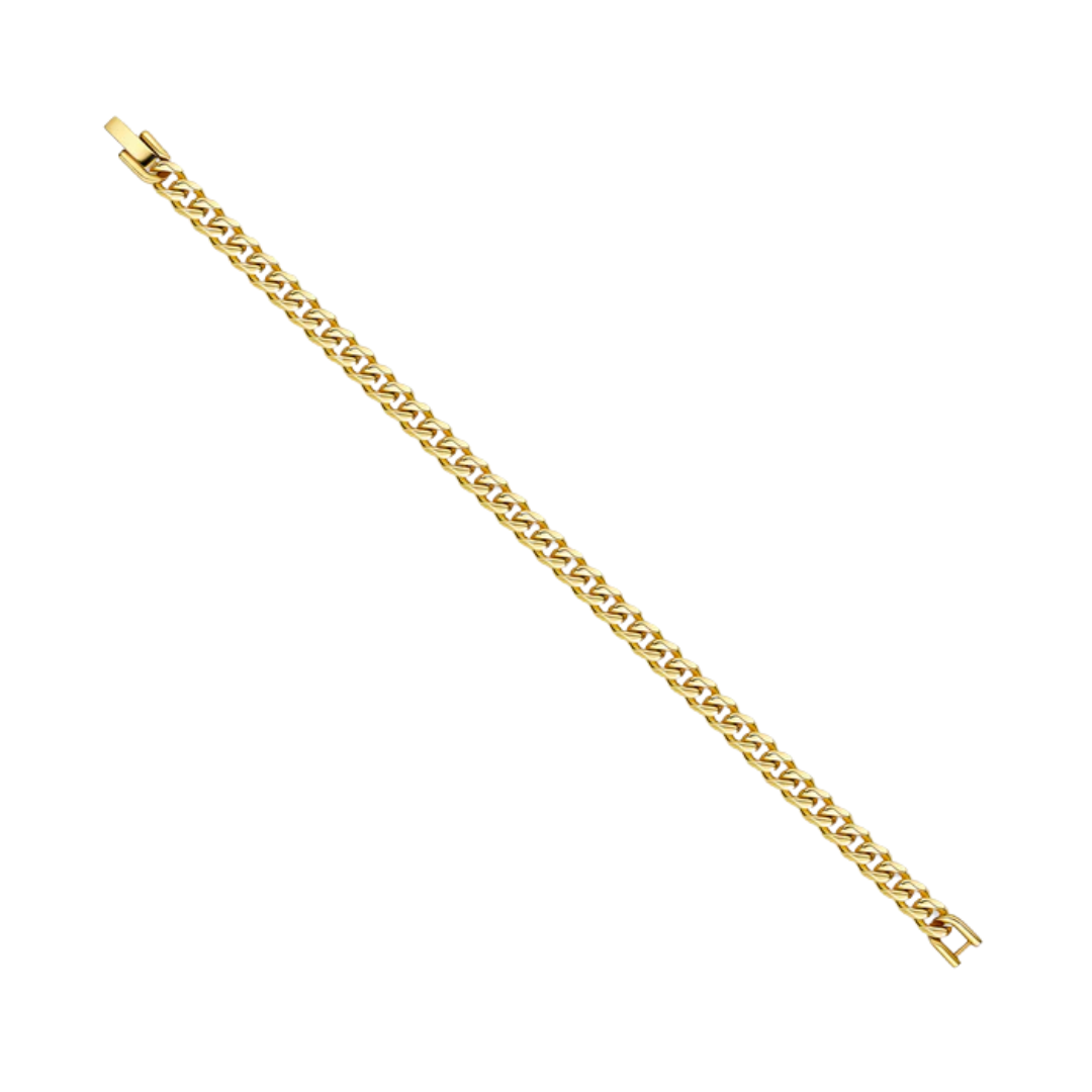 5mm Gold Cuban Link Bracelet
