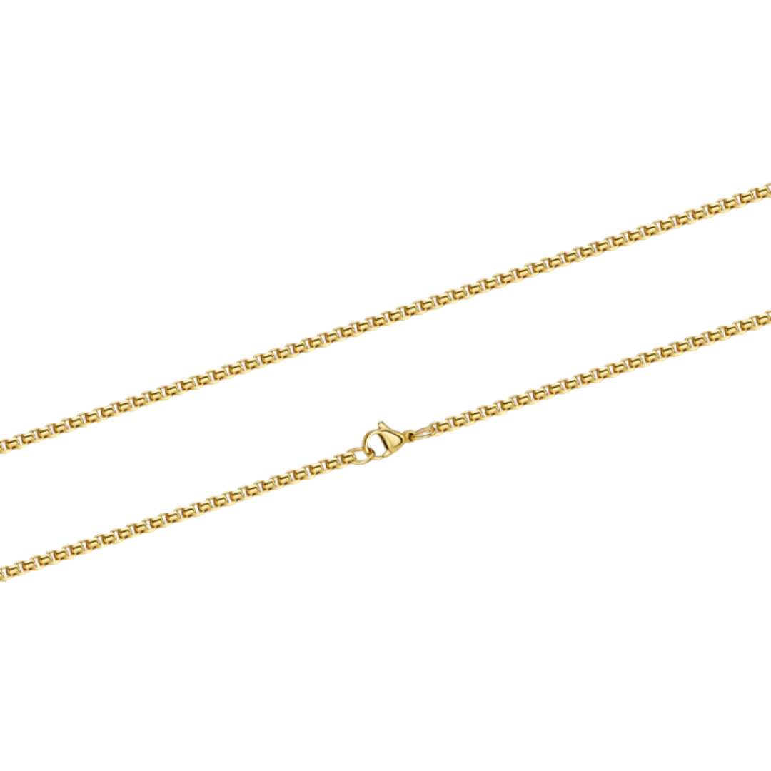 3mm Gold Round Link Chain