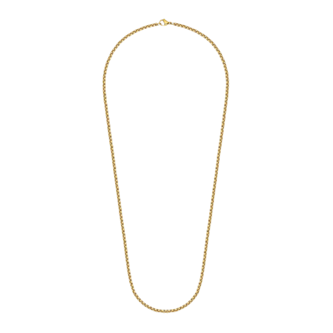3mm Gold Round Link Chain