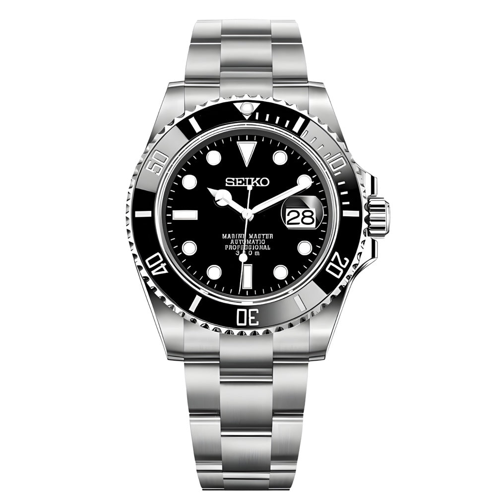SEIKO MOD SUBMARINER | BLACK STEEL