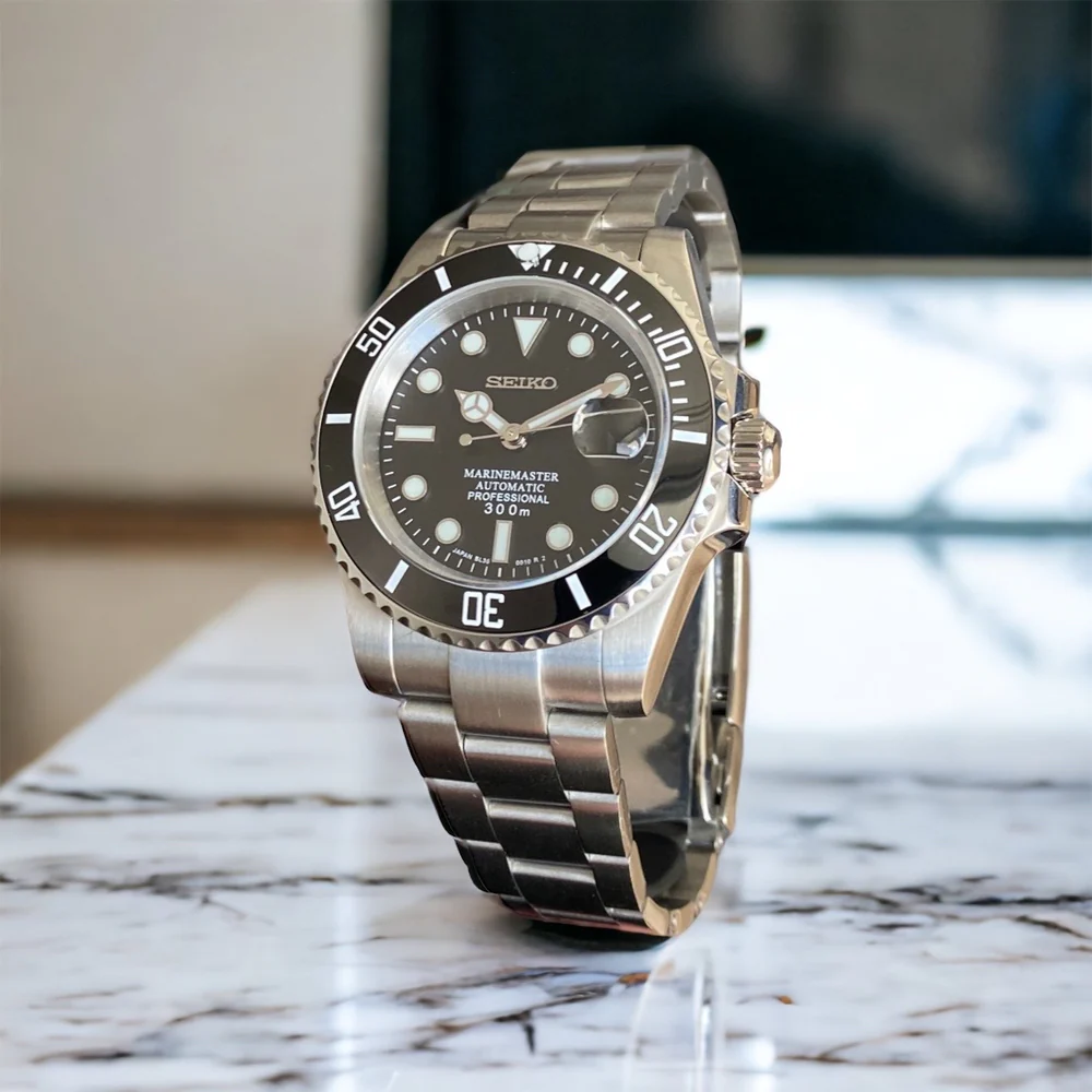 SEIKO MOD SUBMARINER | BLACK STEEL