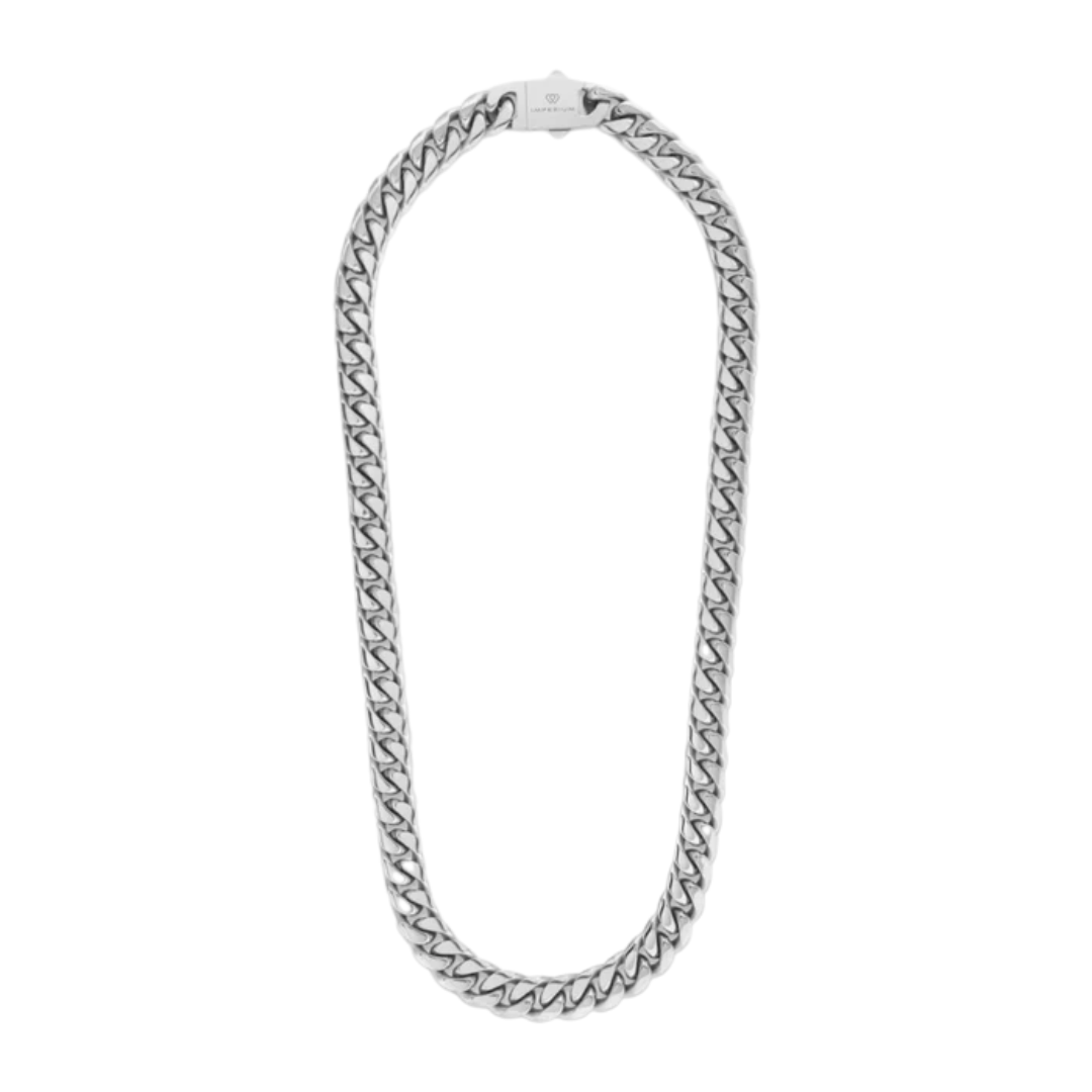 Cuban Link Chain (Silver) - 12mm