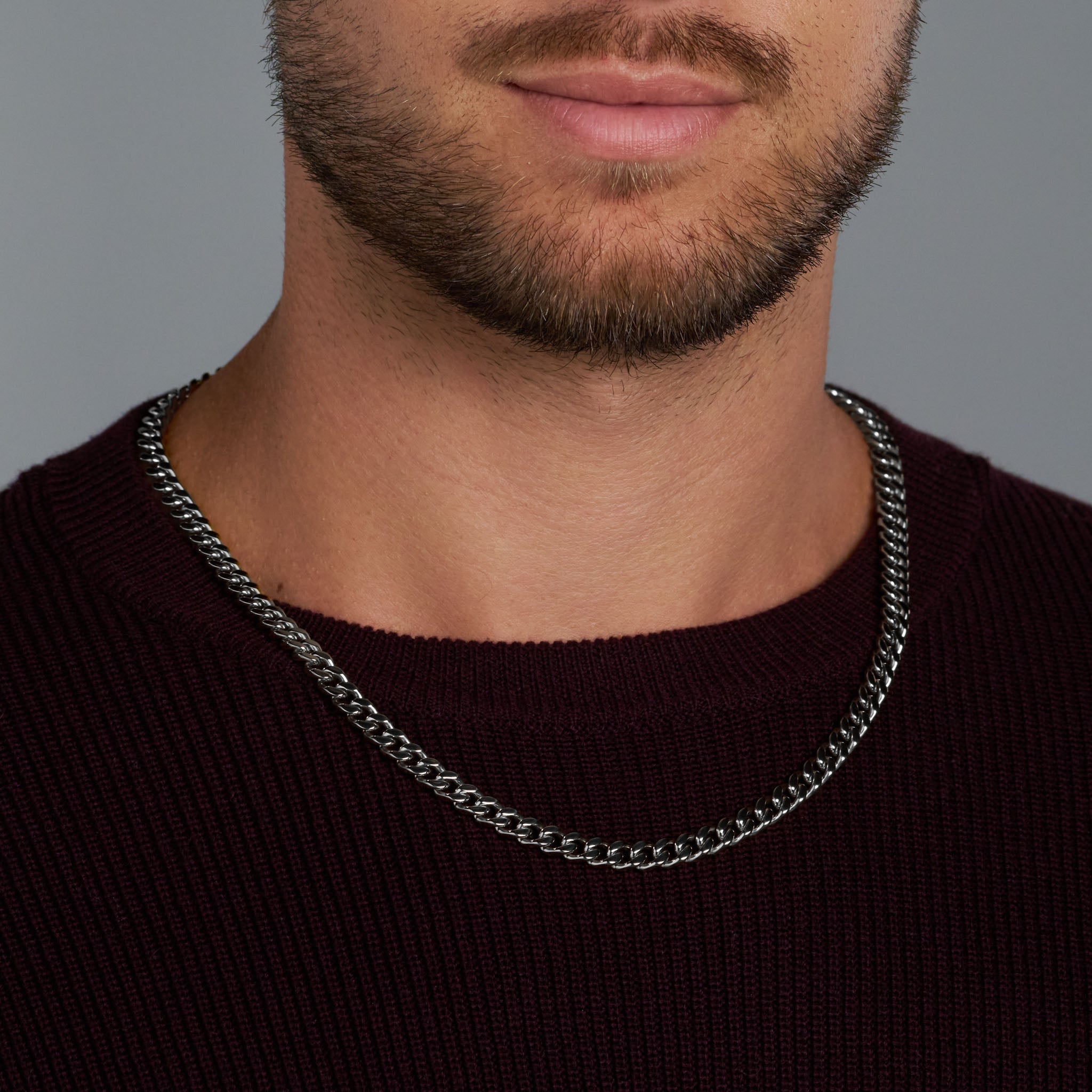 5mm Silver Cuban Chain