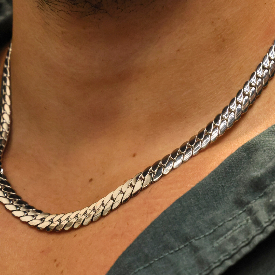 Miami Cuban Link Chain (Silver) - 8mm