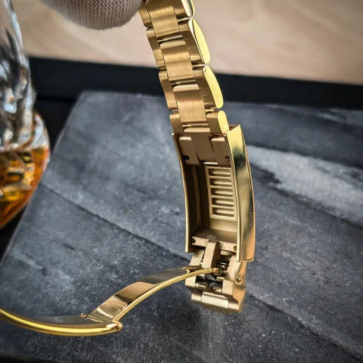 Seiko Mod Submariner | Gold Blue