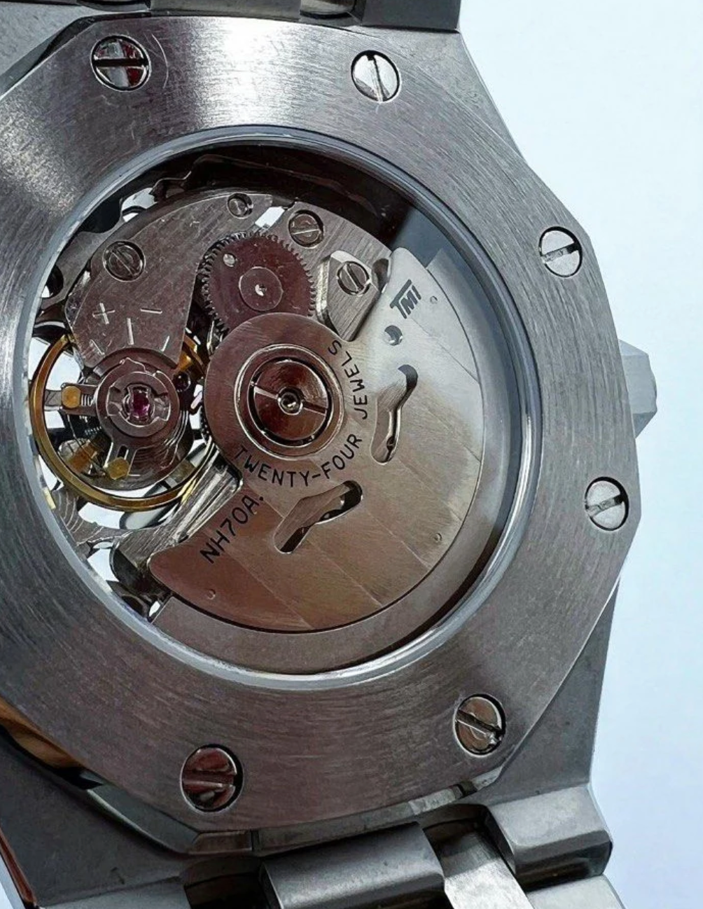 Seiko Mod Royal Oak Skeleton Black