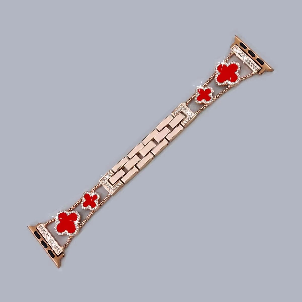 Iced Out Kleeblatt Apple Watch Armband