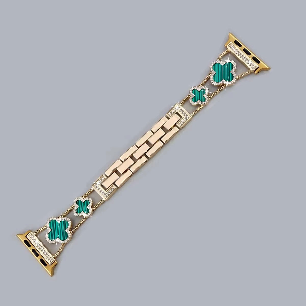 Iced Out Kleeblatt Apple Watch Armband