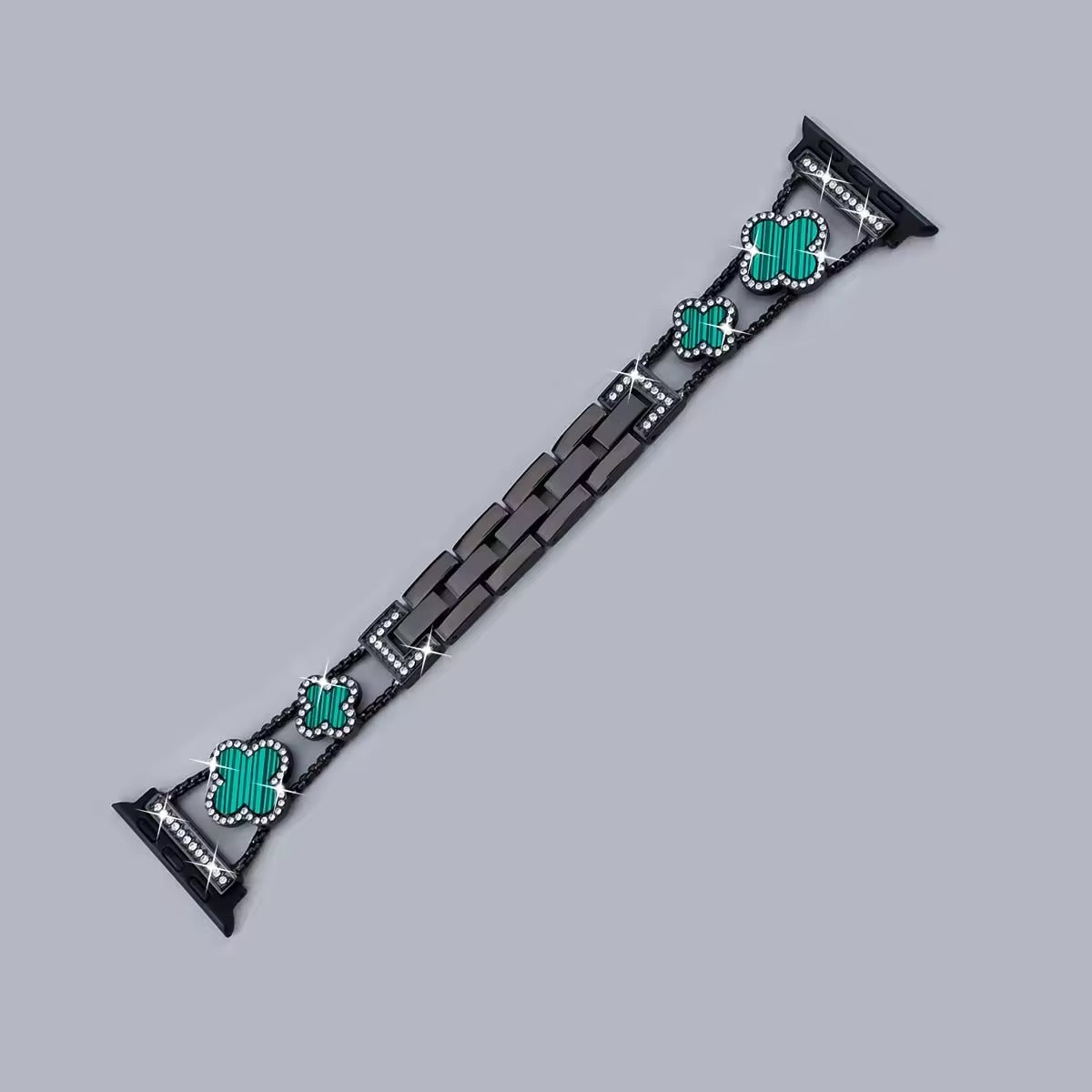 Iced Out Kleeblatt Apple Watch Armband