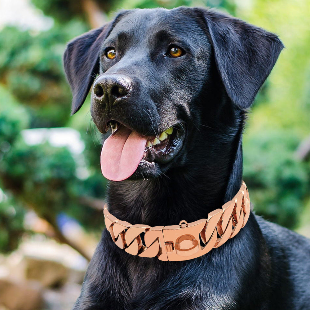 Big Dawg 32mm Smooth Cuban Link Dog Collar