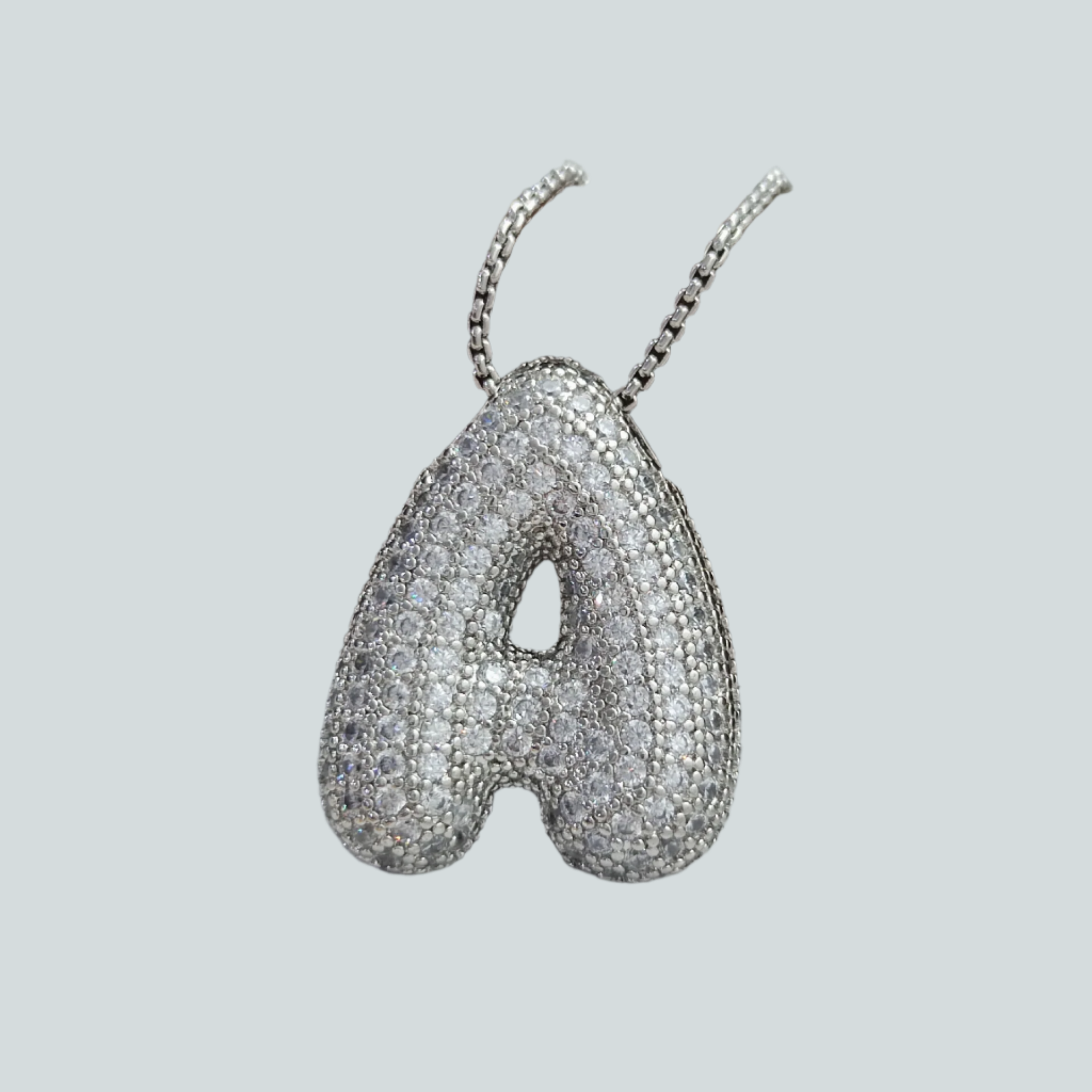 VVS Jewelry™ Chubby Bubble Initial Letter Necklace