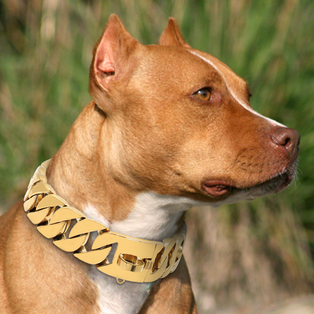 Big Dawg 32mm Smooth Cuban Link Dog Collar