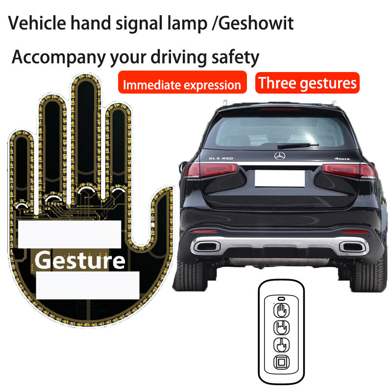 GloGesture LED Car Hand Sign