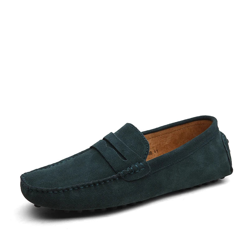Mason "Blue" Genuine Leather Casual Driving Loafers