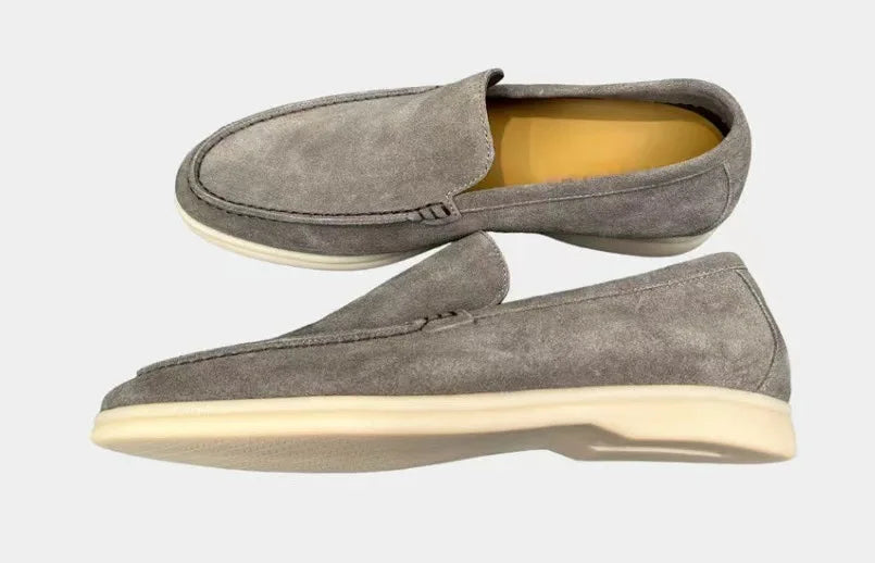 FROSTÉ Suede Slip-on Gray Loafers