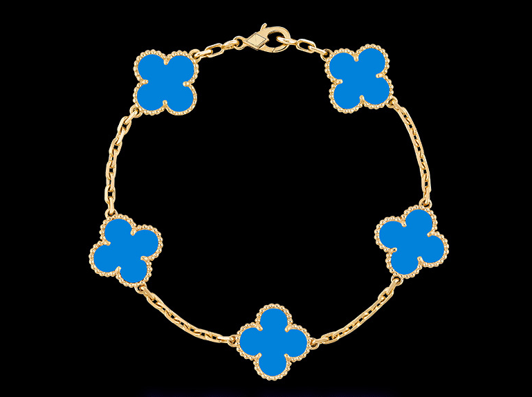 Clover Motif Alhambra Bracelet - 18k Gold & .925 Sterling Silver