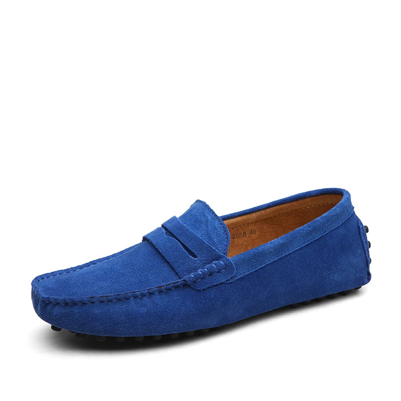 Mason "Blue" Genuine Leather Casual Driving Loafers