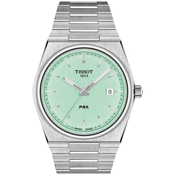 Tissot Prx T1374101109101 Green Dial Silver Strap Mens Watch