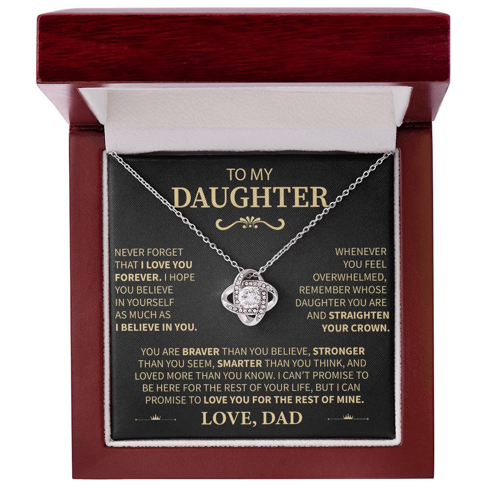 (🔥🔥High Demand) From Dad to Daughter "I Believe in You" Message Card Necklace