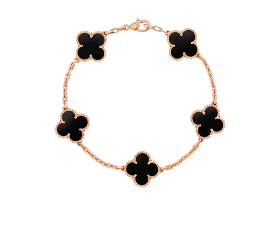 Clover Motif Alhambra Bracelet - 18k Gold & .925 Sterling Silver