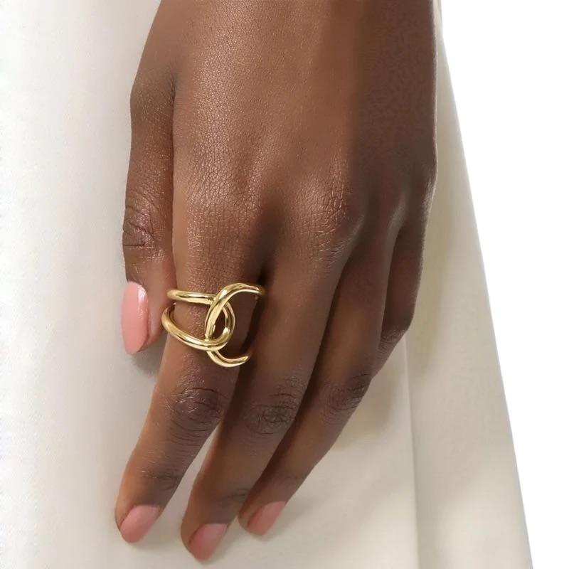 18k Gold Plated Stainless Steel Ring