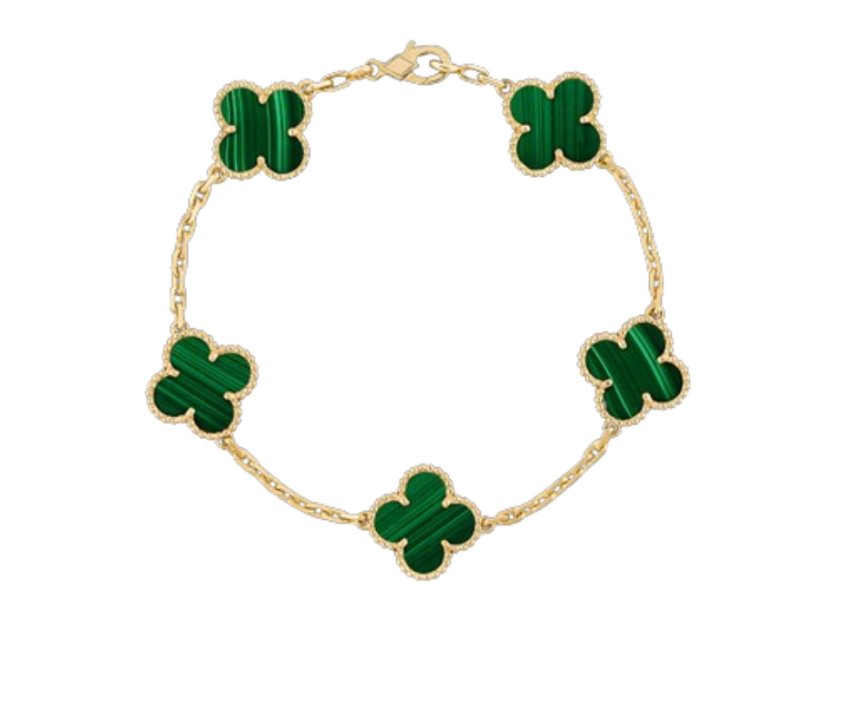 Clover Motif Alhambra Bracelet - 18k Gold & .925 Sterling Silver