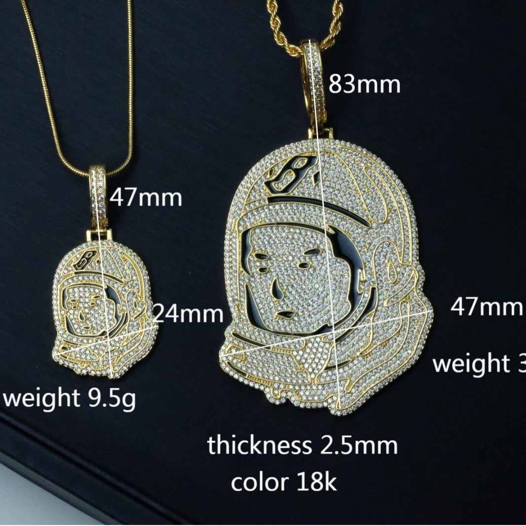 BBC Billionaire Boys Club Astronaut Pendant Necklace