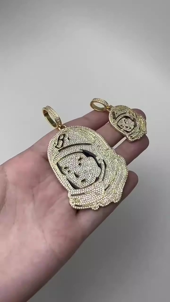 BBC Billionaire Boys Club Astronaut Pendant Necklace