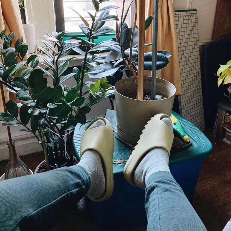 Kids YZY Slides – Toddler & Youth Sizes 5C–7Y | Comfy EVA Slip-On Sandals for Boys & Girls