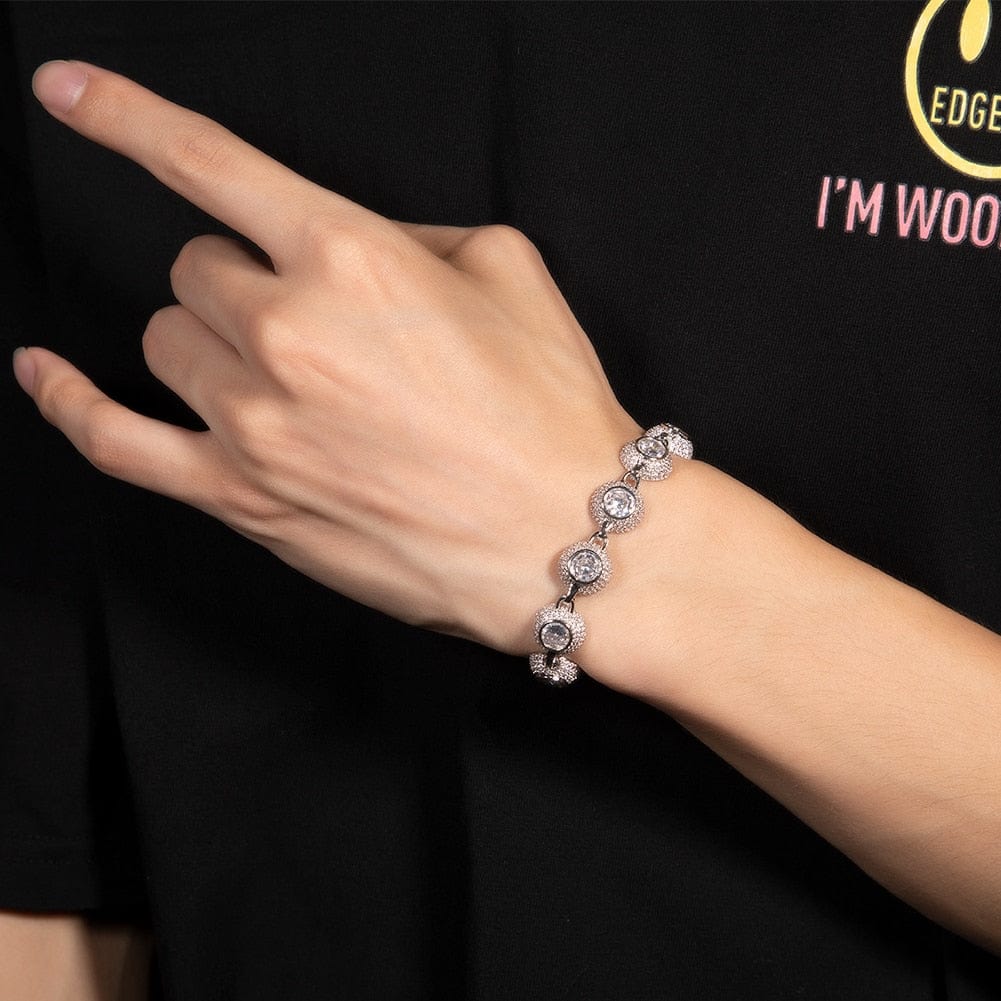 VVS Jewelry hip hop jewelry 12mm Bowl Shaped Iced out Chain or Bracelet