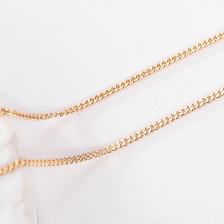 VVS Jewelry hip hop jewelry 18K Solid Gold Curb Cuban Chain