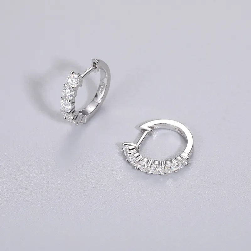 Vvs diamond hoop earrings Clearance
