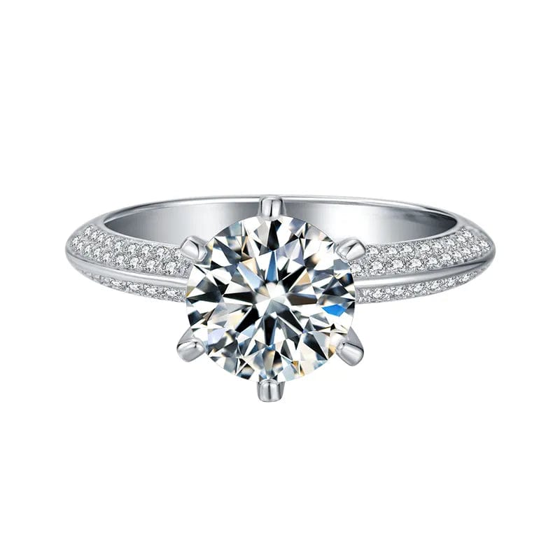 2 Carat Moissanite 925 Sterling Silver Ring
