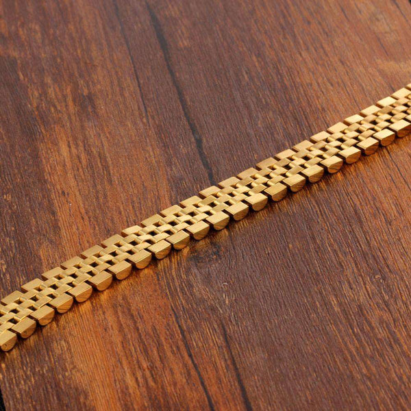 Gold Watch Band Bracelet VVS Jewelry