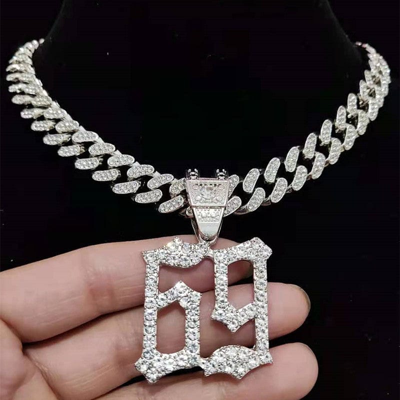 VVS Jewelry hip hop jewelry Iced Tekashi 6ix9ine Inspired Pendant Chain