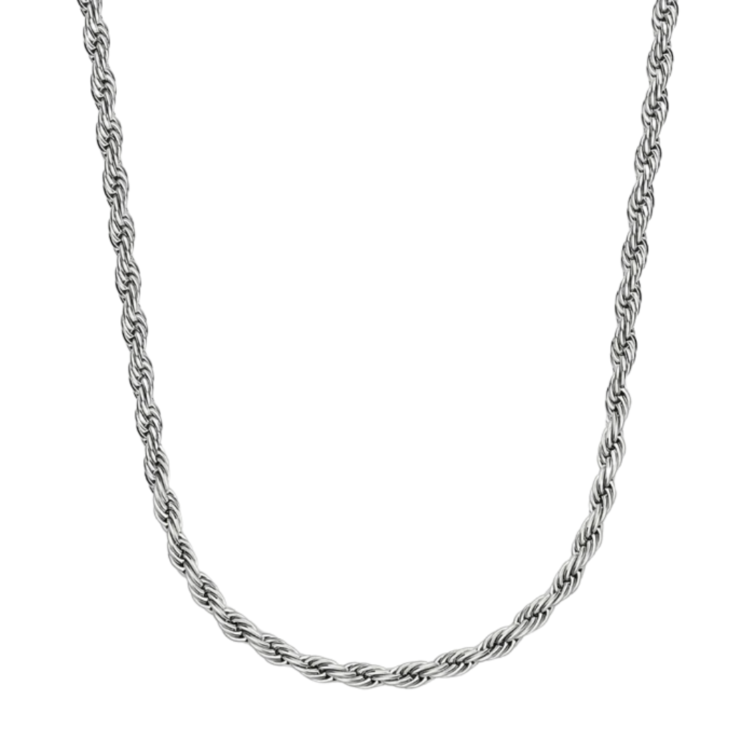 4mm Silver Rope Chain
