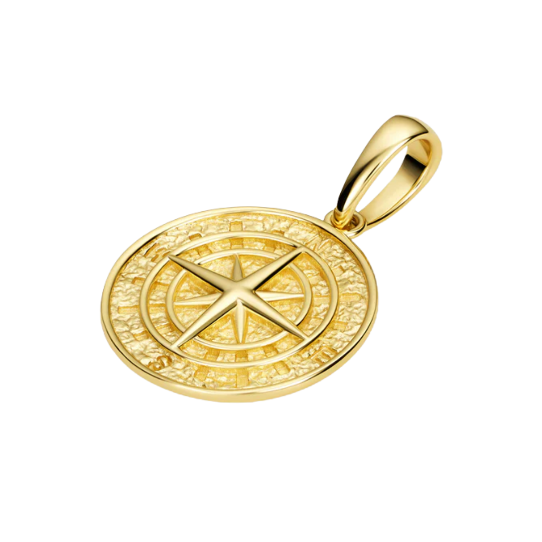 Gold Compass Pendant