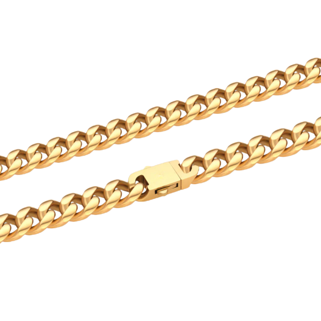 10mm Gold Cuban Link Chain