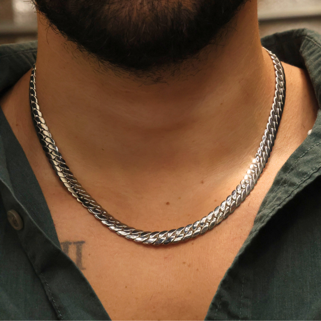 Miami Cuban Link Chain (Silver) - 8mm