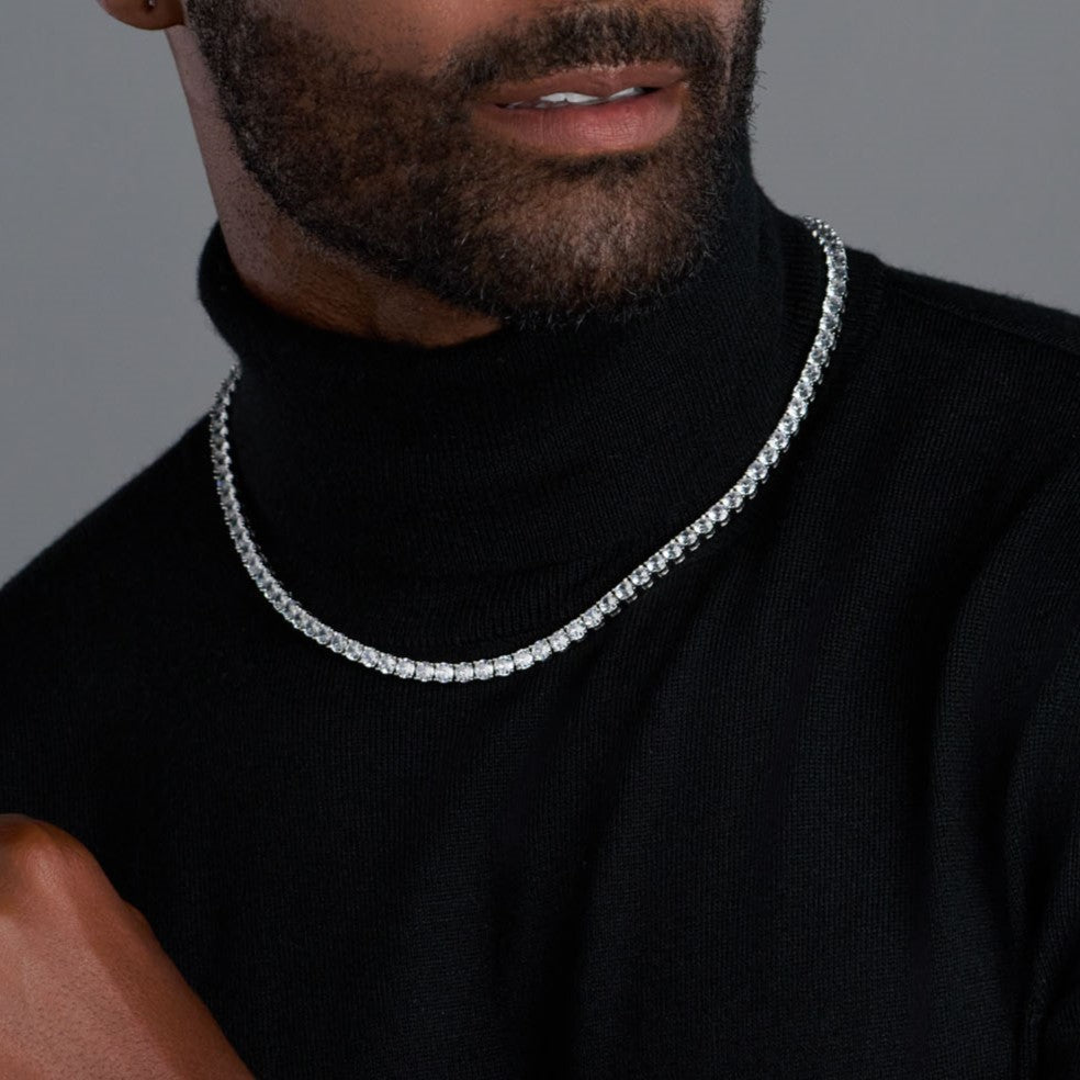 Silver 5mm Tennis Chain