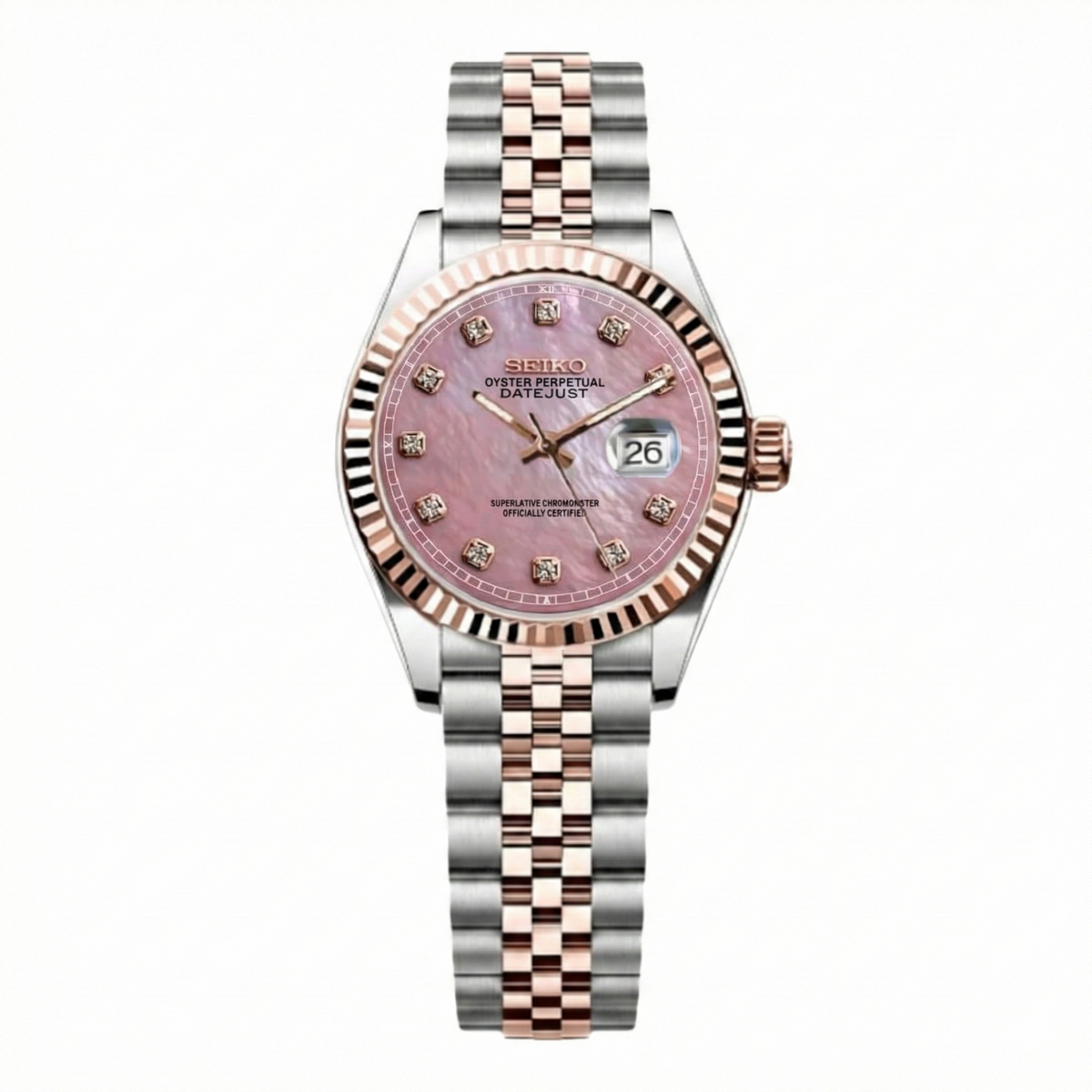 Seiko ladies silver tone rose gold tone dress watch NEW BATTERY SOLD) Brand New Seiko Presage Ladies - SRE010J1 Two-tone  main image 2