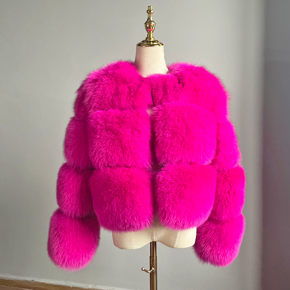 Hot Pink Faux Fur Jacket