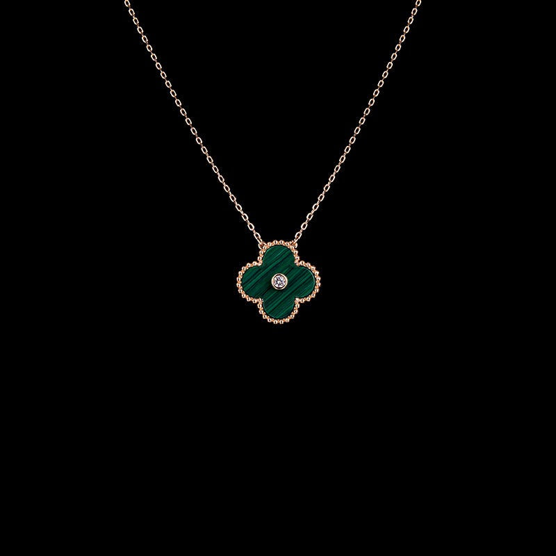 Clover Necklace - 925 Sterling Silver & Gold - High Quality Dupe
