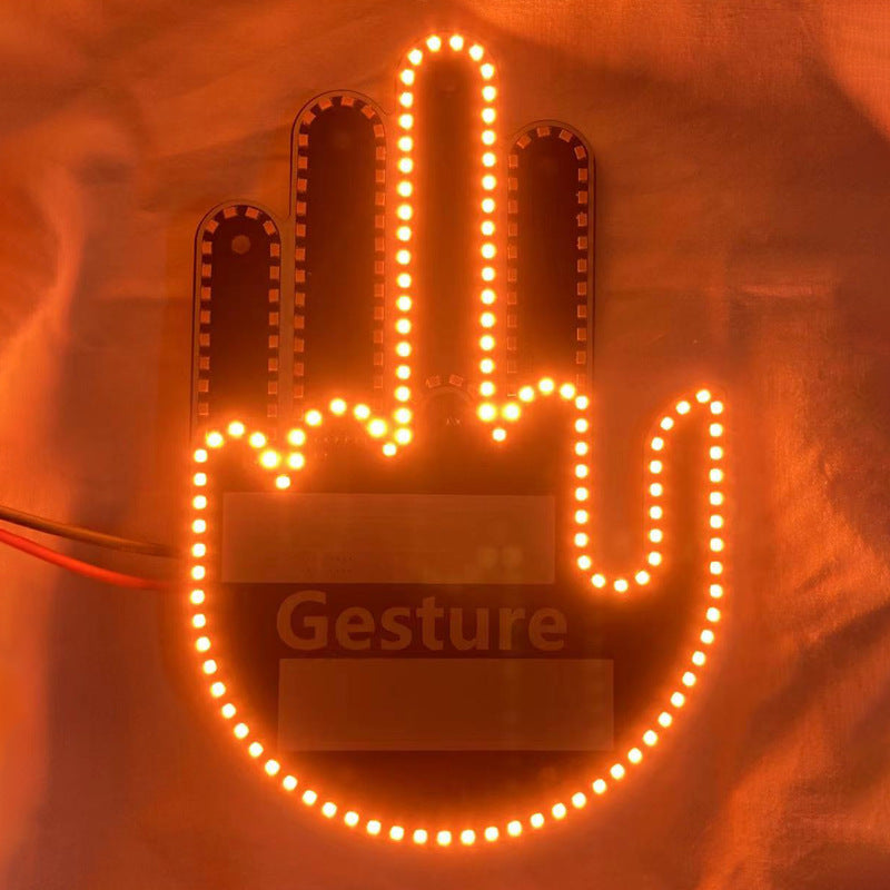 GloGesture LED Car Hand Sign