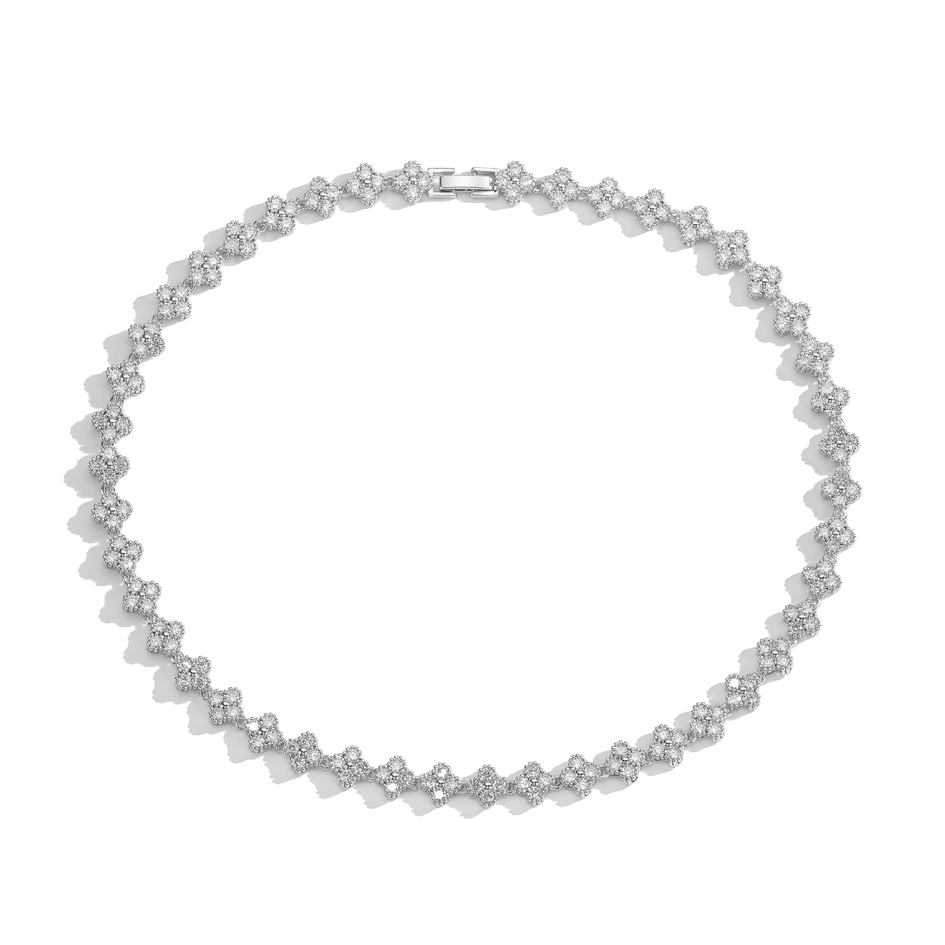 Clover Tennis Chain Necklace