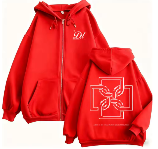 Streetwave Vintage Fleece Zipper Hoodie- Casual Oversized Style